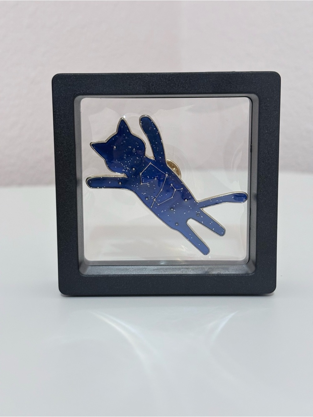 Celestial Cat Blue Enamel Constellation Pin - Picture 3 of 3